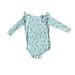Gigi + Max  Bamboo Stem Ruffle Onesie